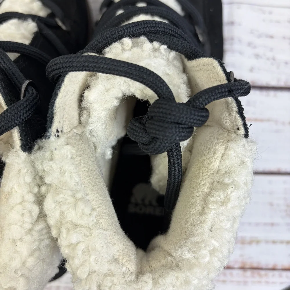 Sorel Women's Harlow Lace Cozy Boot — Waterproof Leather Ankle Booties Size 8.5‎